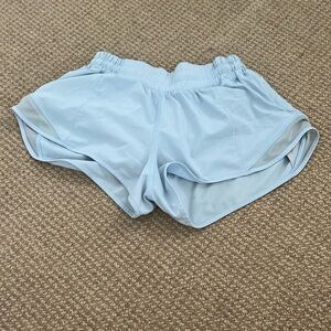 Lululemon light blue hottie hot shorts